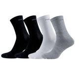 David Benjamin Unisex 4'lü Premium Kutulu Pamuklu Tenis & Kolej Çorabı Kadın & Erkek - Nefes Alabilen, Dayanıklı, Yumuşak ve Rahat, Spor, Koşu, Yürüyüş Çorabı - Dikişsiz, Ter Emici (Mix, 39-42)