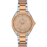 Davıd Guner Rose Beyaz Kaplamalı Rose Kadranlı Kadın Kol Saati Dg-8374La-E5
