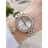 DAVID GUNER Rose Gümüş Renk Kadın Kol Saati ve Bileklik - Rose Gold - Gümüş