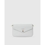 David Jones Kadın Zarf Kapaklı Portföy Omuz Çantası CM6120-6 - Krem