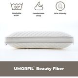 Davina Kolajen Güzellik Yastığı, Ortopedik Orijinal Döküm Visco Ergonomik Visco Yastık - 60 x 40 x 15 cm - Krem Rengi