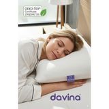 Davina Smart Comfort Visco Yastık Ortopedik %100 Visco Ergonomik Yastık Orjinal Visco Roll Pack Yastık - 40 x 60 cm - Beyaz