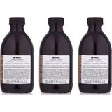 Davines 3x280 ml Alchemic Çikolata Şampuan