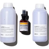 Davines Alfaluna Love Smoothing Shampoo 1000ML(75587)+CONDITIONER 1000ML(75589)+ Keratin Sealer 100ML(71311)