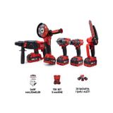 Dawreek BT0207 Beşli Set MW600 Budama Testeresi 10MM Çelik Mandren + Somun Sıkma + Şarjlı Spiral + Şarjlı Hilti
