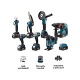Dawreek Sekizli Set DBML (LED Aydınlatma+ Ş.Hilti+Ş.Spral+S.Sıkma+13 MM Ç.Mandren+Ş.Dekupaj+Budama Testeresi+Bağ Makası)