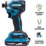 Dawreek Torklu Vidalama MK24 24V Güç Kaynağı Yüksek Tork ve 2 Akü ile Etkili Vidalama Aracı
