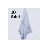 daxcil 10 adet Halay mendili, 50x70 cm., Mavi, Kenarları dikişli