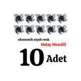 daxcil 10 adet Halay mendili, 50x70 cm., Siyah , Kenarları dikişli
