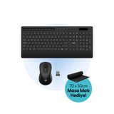 Daxi MK270 Multimedia Plus Combo 2.4GHz Kablosuz Klavye Mouse Seti, Türkçe Q