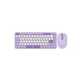 Daxi MK350 Creator Pro Combo Sessiz 3 Kanallı Bluetooth + 2.4G Wireless Türkçe Q Klavye Mouse Seti (Lila)