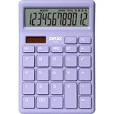 Daxi X-120 Lila 12 Haneli Masaüstü Hesap Makinesi Yüksek Çözünürlüklü Ekran Özellikleri