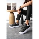 Daxors D0125 Günlük Ortopedik Erkek Sneaker Spor Ayakkabı Siyah-beyaz