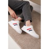 Daxors D163 Günlük Ortopedik Kadın Sneaker Spor Ayakkabı - Kırmızı