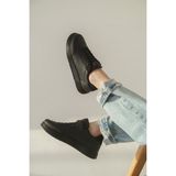 Daxtors D0158 Günlük Ortopedik Kadın Sneaker Spor Ayakkabı - Siyah