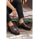 Daxtors D0181 Erkek Klasik Ayakkabı Kahverengi 43 Numarada Mikrofiber ve Termo Taban
