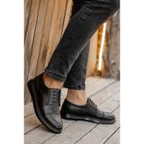 Daxtors D0235 Ortopedik Erkek Klasik Siyah Ayakkabı Mikrofiber Tabanlı Garantili Konfor