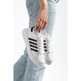 Daxtors D0595 Günlük Oroptedik Kadın Sneaker Spor Ayakkabı - Beyaz - Siyah