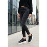 Daxtors D0718 Günlük Ortopedik Kadın Sneaker Spor Ayakkabı - Siyah - Beyaz