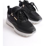 Daxtors D0852 Günlük Ortopedik Kadın Garantili Sneaker Spor Ayakkabı - Siyah