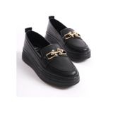 Daxtors D602 Günlük Ortopedik Garantili Kadın Loafer Ayakkabı Siyah