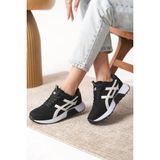 Daxtors Garantili D0120 Günlük Ortopedik Kadın Sneaker Spor Ayakkabı - Siyah - Beyaz