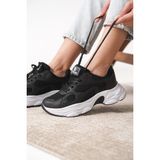 Daxtors Garantili D0164 Günlük Ortopedik Kadın Sneaker Spor Ayakkabı - Siyah - Beyaz
