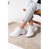 Daxtors Garantili D1152 Günlük Ortopedik Kadın Sneaker Spor Ayakkabı - Beyaz