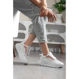 Daxtors Grijak Günlük Ortopedik Kadın Sneaker Spor Ayakkabı - Beyaz
