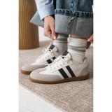 Daxtors Kadın Ortopedik Beyaz Sneaker Spor Ayakkabı Düz Taban ve Hafif Yapı ile Günlük Kullanım