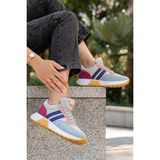 Daxtors Lolita Günlük Ortopedik Kadın Sneaker Spor Ayakkabı - Mavi
