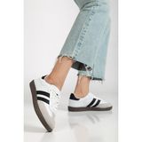 Daxtors Sanbo Günlük Ortopedik Kadın Sneaker Spor Ayakkabı - Beyaz