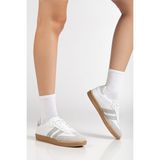 Daxtors Sanbo Günlük Ortopedik Kadın Sneaker Spor Ayakkabı - Füme