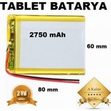 Day 2750 mAh Tablet Pil 7.8,9,10,11,12 İNC TABLETLER İÇİN ÜNİVERSAL BATARYA