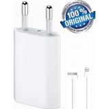 Day 5W Adaptör iPhone Uyumlu 2/3/3s/4G/4GS iPad 1 2 3 Geniş Şarj Aleti + Usb Kablosu 30 pin 1 Metre
