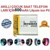 Day 800 Mah Twox Q90 Akilli Cocuk Saat Telefon Batarya - Pil 3.7V 800Mah 582728 Pil