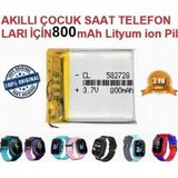 Day 800 Mah Wikys Q528 Akilli Cocuk Saat Telefon Batarya Pil 3.7V 800Mah 582728