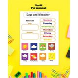 Day And Weather Ingilizce Yaz-Sil Pvc Kaplamalı Tekli Poster 21X30 cm