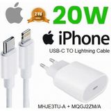 Day Apple iphone iPad 20W Hızlı Şarj Aleti Seti Usb-C MHJE3TU-A + MQGJ2ZM/A (100 cm Kablo Dahil) - A20WSARKCIHAZ - Beyaz