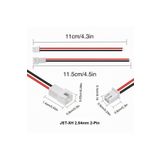 Day Jst-xh 2.54mm 2-pin Drone Pili Soketi Dişi Erkek 10 Cm Kablo Garantili