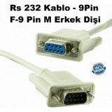 Day Rs 232 Kablo 9Pin F-9 Pin M Erkek Dişi (Uydu Güncelleme-Kablosu)