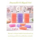 Dayanıklı 6'lı Bigudi Seti Saç Şekillendirme Doğal Hacim Isı Kullanmadan Dalga Perma Yıpratmaz