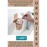Dayanıklı Asılabilir Kolay Montaj Mutfak Banyo Küçük Eşya Çocuk Odası Sevimli Ayı Figürlü Organizer