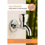 Dayanıklı Bahçe - Balkon - Tuvalet Musluğu Su Tasarrufu Sağlayan Uzun Ömürlü Uzun Musluk