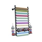 Dayanıklı Duvar Tekstili Rulo Tutucu - Vinil Metal Ekran Standı, Otomobil Folyosu, Deri Rulo, Duvar Kağıdı ve Masa Örtüleri için İdeal (Siyah, 80 x 120 cm) - En Üst Düzeye Çıkarır