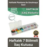 Dayanıklı Düzenleyici Organizer Abs Plastik Şeffaf Haftalık Günlük 7 Bölmeli İlaç Hap Saklama Kutusu