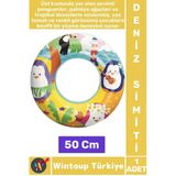 Dayanıklı Eğlenceli Çocuk Başlangıç Seviyesi Yüzme Öğrenimi Sevimli Hayvan Desenli Deniz Simiti