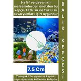 Dayanıklı Kaymaz Sap Hafif Yumuşak Fileli Tatlı Tuzlu Su Uyumlu Pratik Akvaryum Balık Kepçesi 7.5 Cm