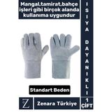 Dayanıklı Kaynak Yangın Mangal Tamir İş Su Geçirmez Yüksek Isıya Dayanıklı Çok Amaçlı Deri Eldiven