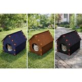 Dayanıklı Kedi ve Köpek Evi + Renkli Kedi Kumu Paspası Hediye